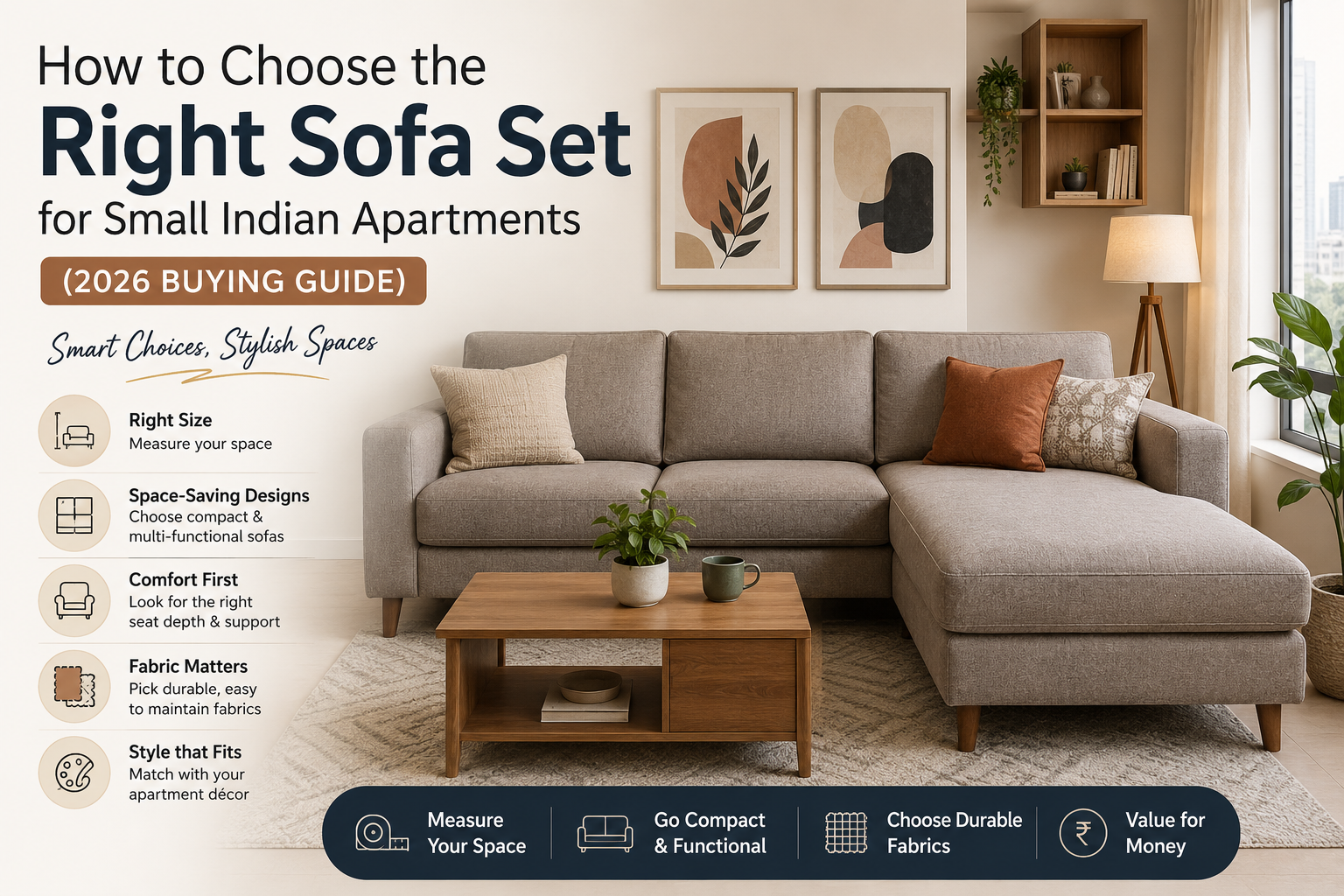 How to Choose the Right Sofa Set for Small Indian Apartments (2026 Buying Guide)