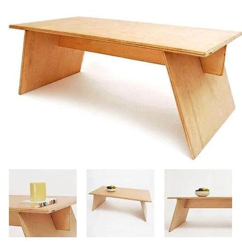 Modern Affordable Sitting Bench / Entry Low Console / Working Table - Ouch Cart