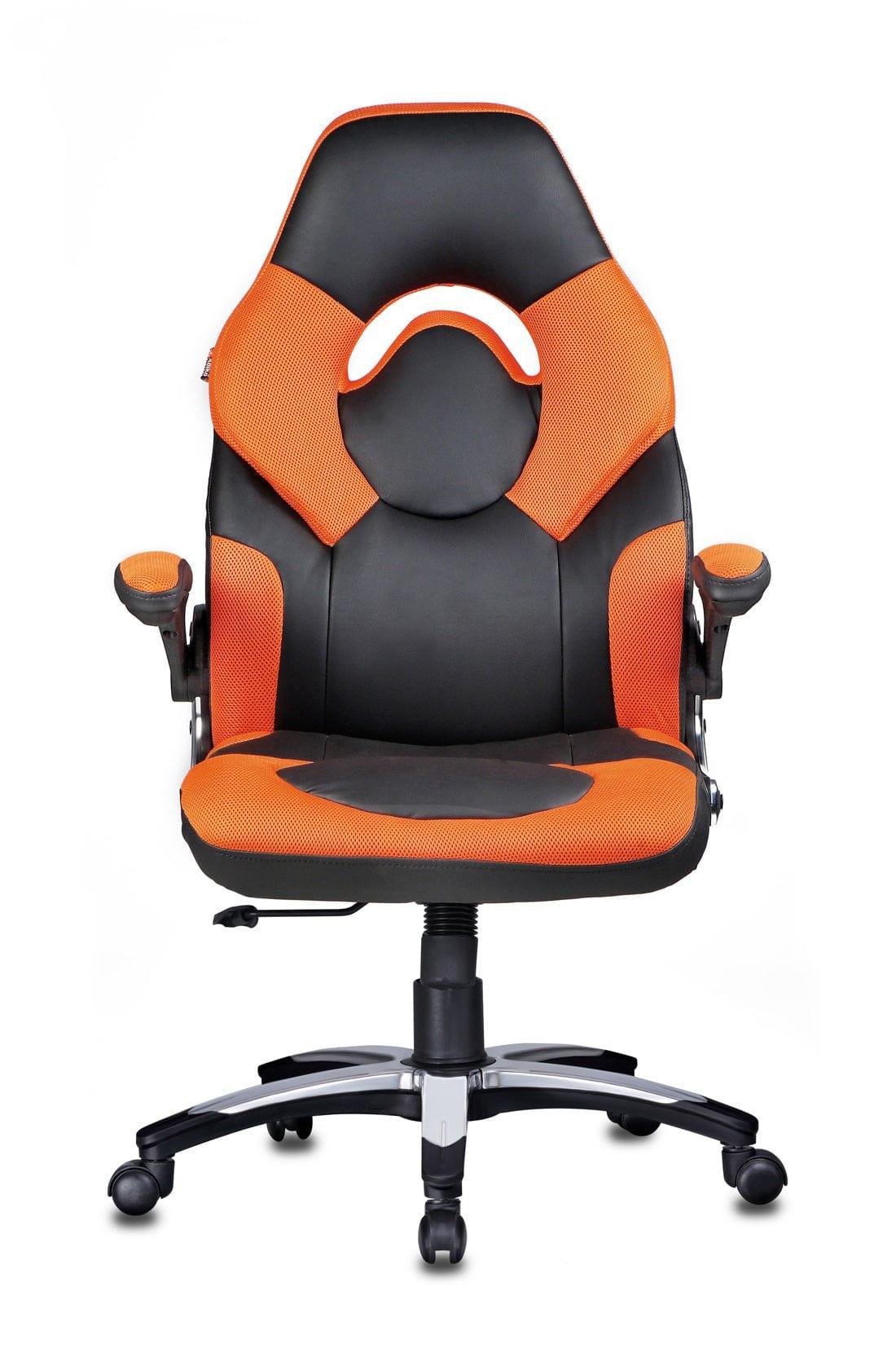 Stylish Designer chair in Black / Orange - Ouch Cart | Office chair | Study chair
