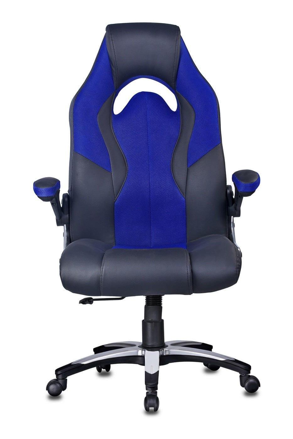Stylish Gaming chair in Black/Blue - Ouch Cart