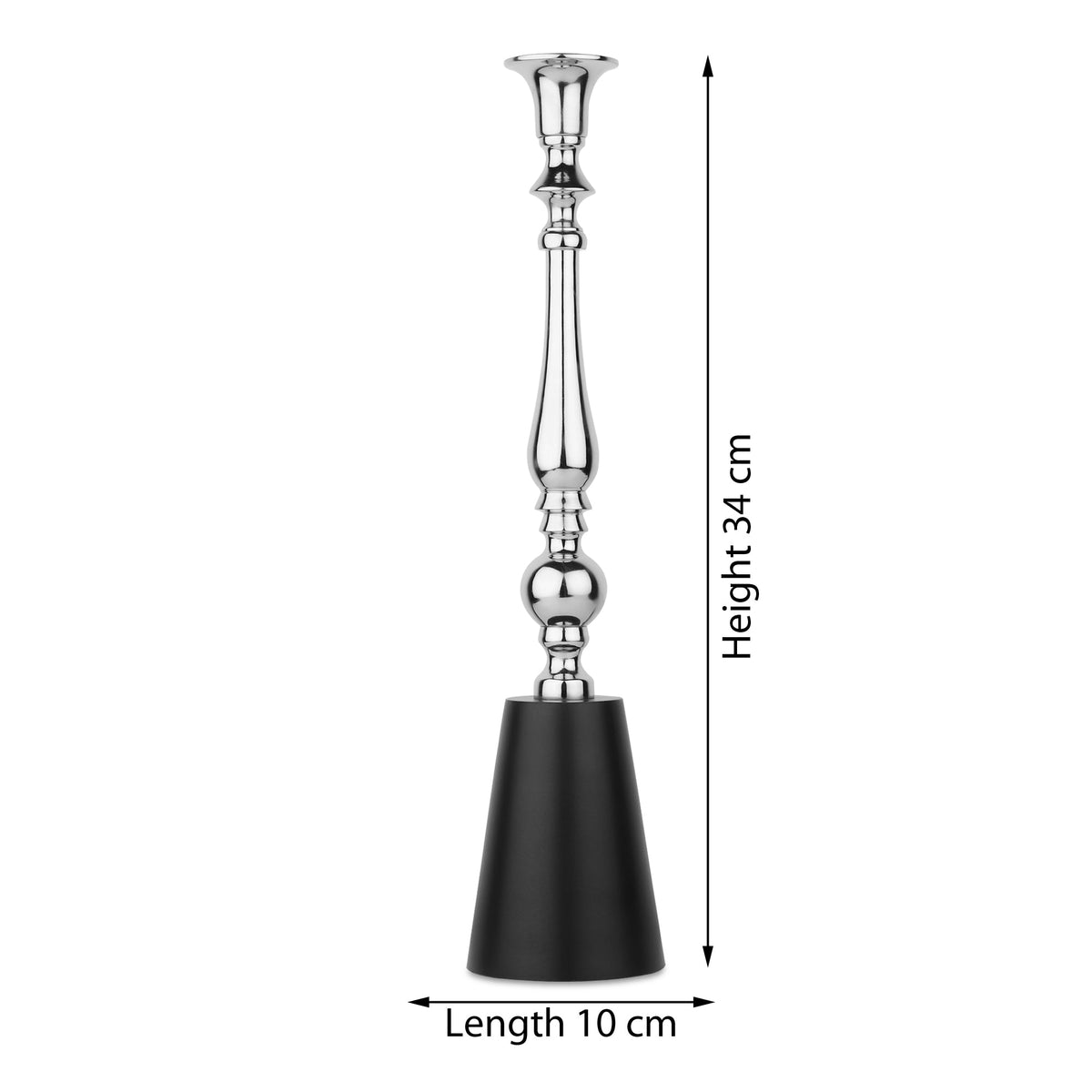 Valora Silver Candle Holder Small M.M.I. OVERSEAS