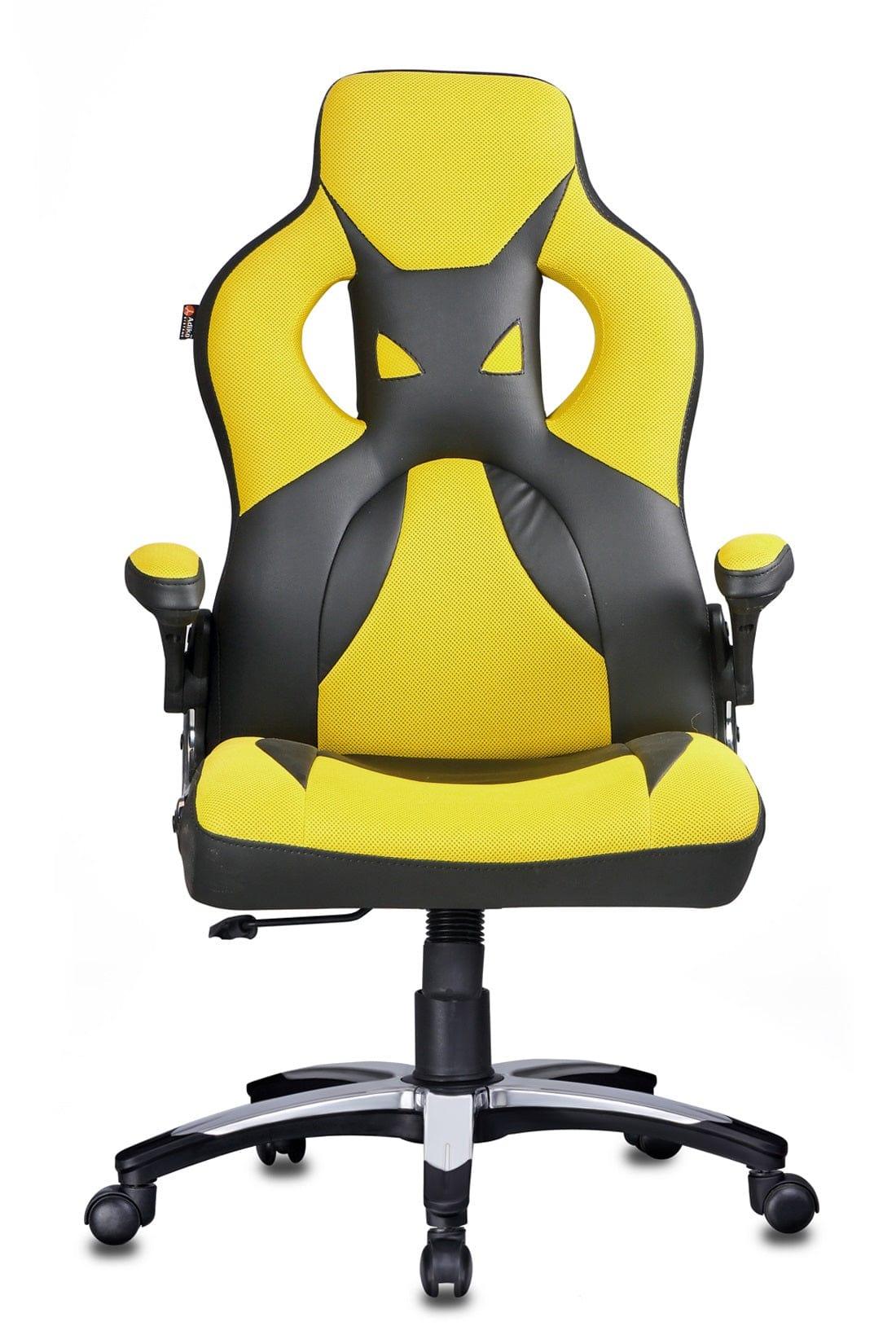 Stylish Designer Office chair in Black / Yellow - Ouch Cart
