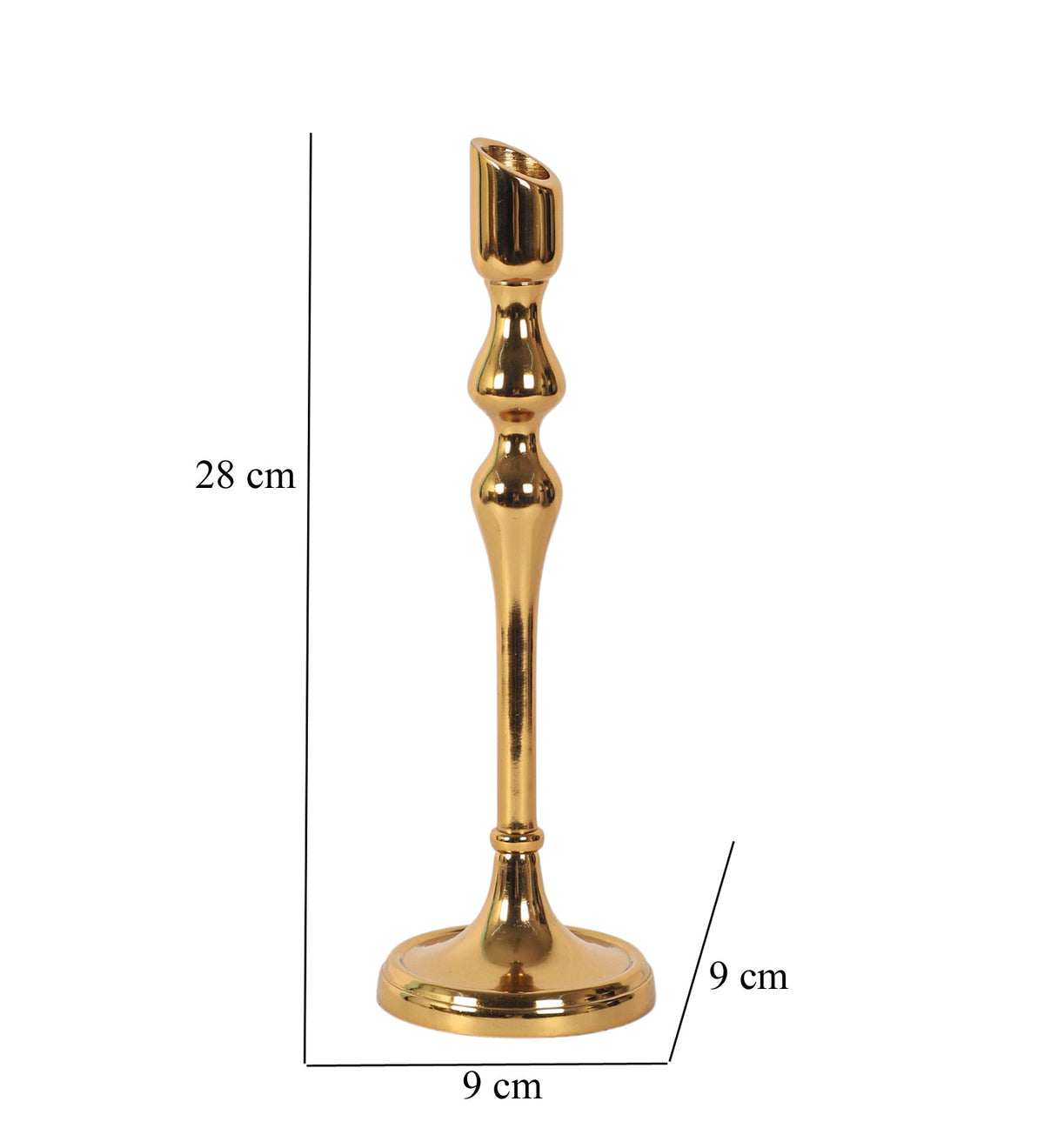 Lumora Large Gold Candleholder M.M.I. OVERSEAS