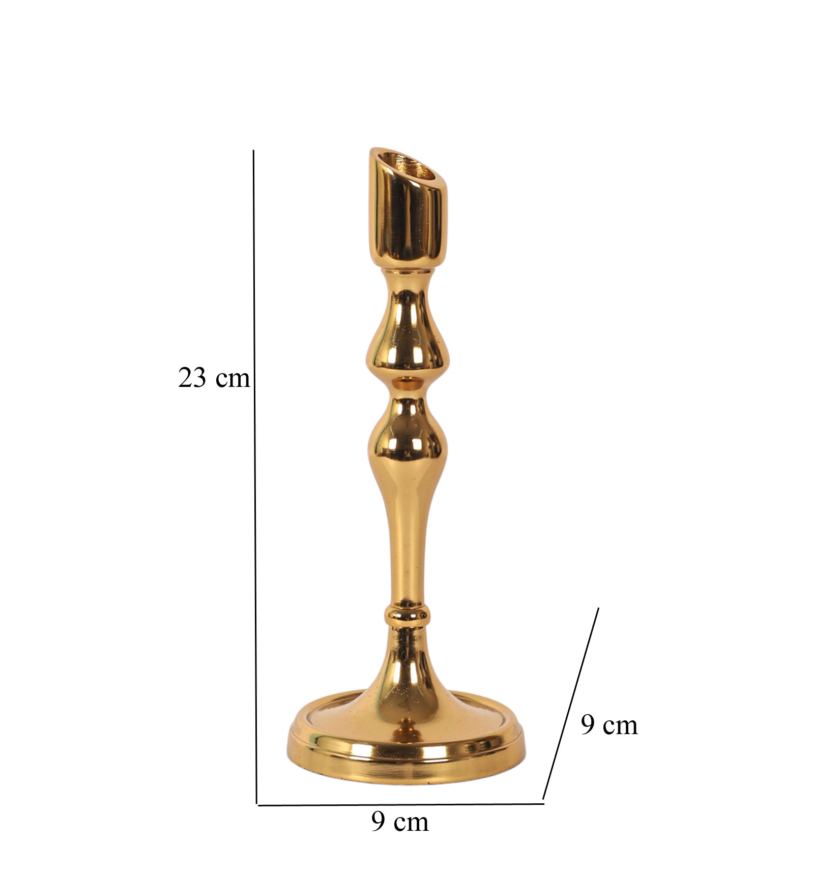 Lumora Small Gold Candleholder