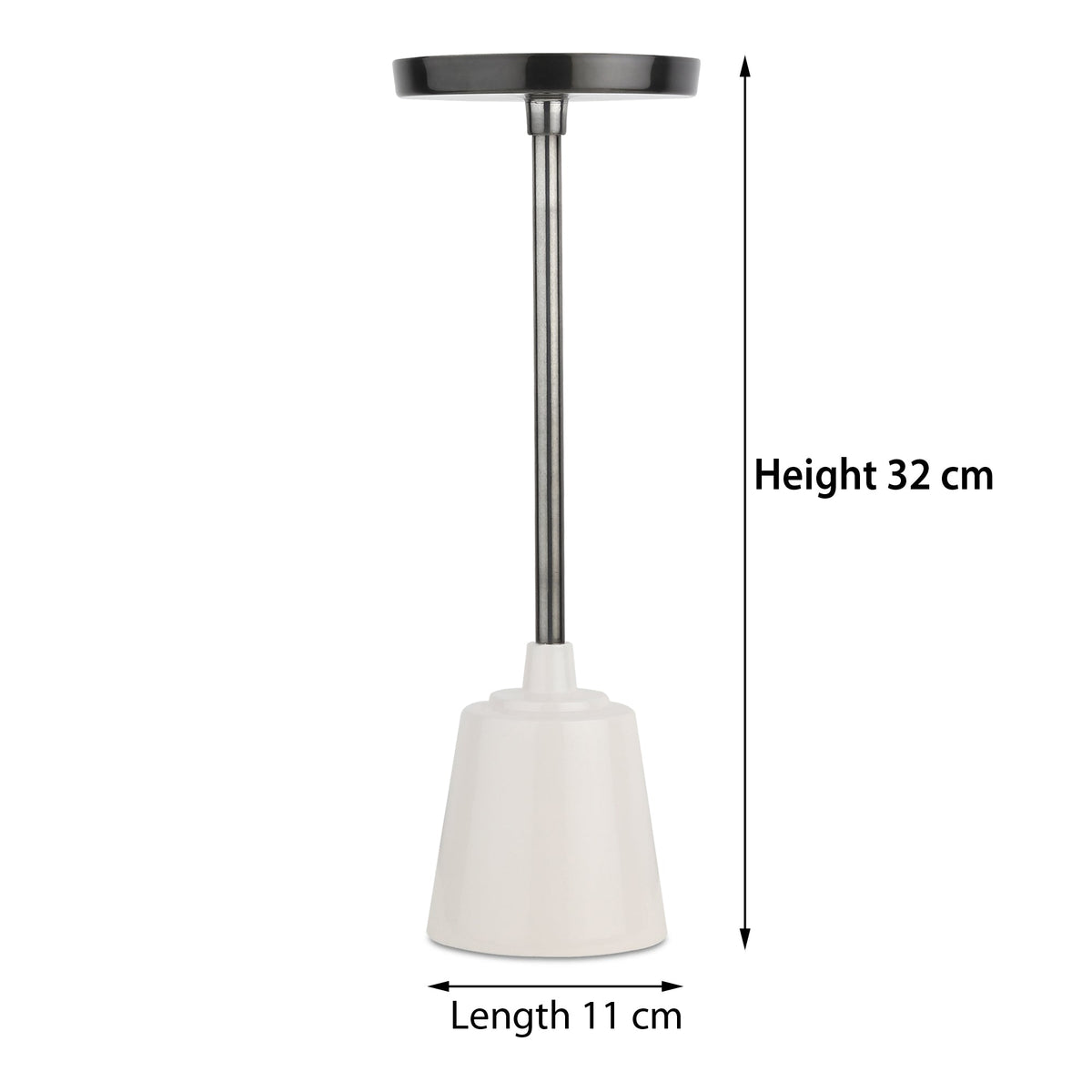 Altura Medio Black Nickel Candle holder Medium M.M.I. OVERSEAS