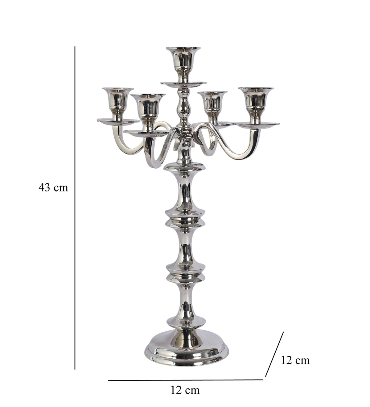 Imperium Grande 5-Arm Gold Candleholder M.M.I. OVERSEAS