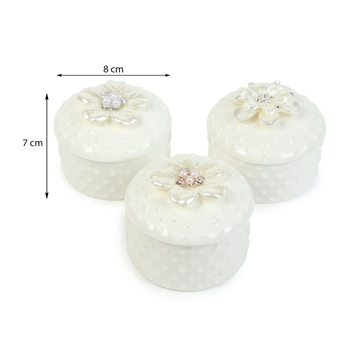 Pearlpetal Porcelain Box Set M.M.I. OVERSEAS