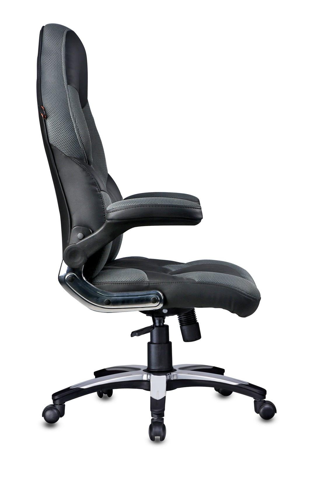 Stylish Designer chair in Black / Grey - Ouch Cart