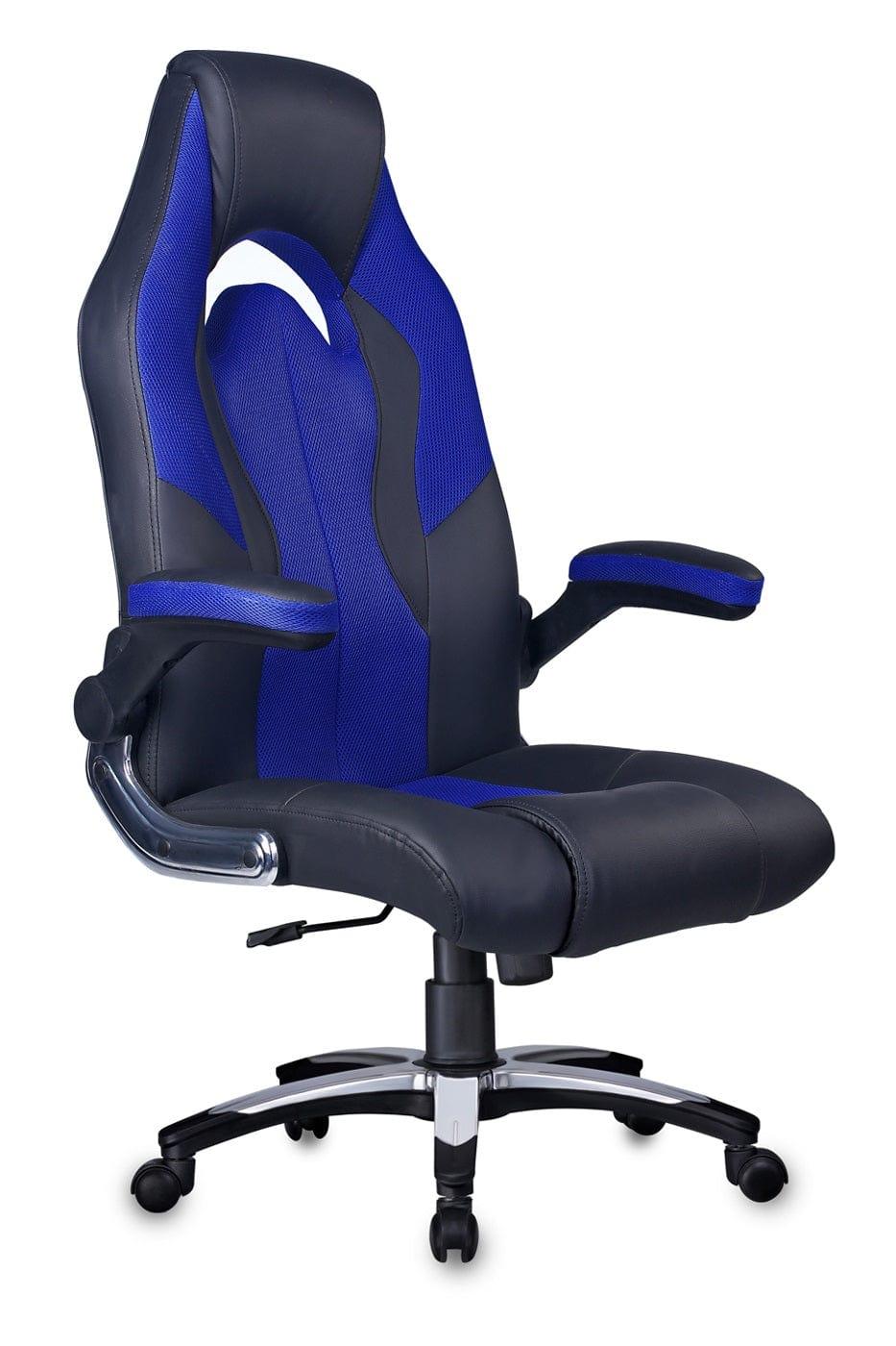 Stylish Gaming chair in Black/Blue - Ouch Cart