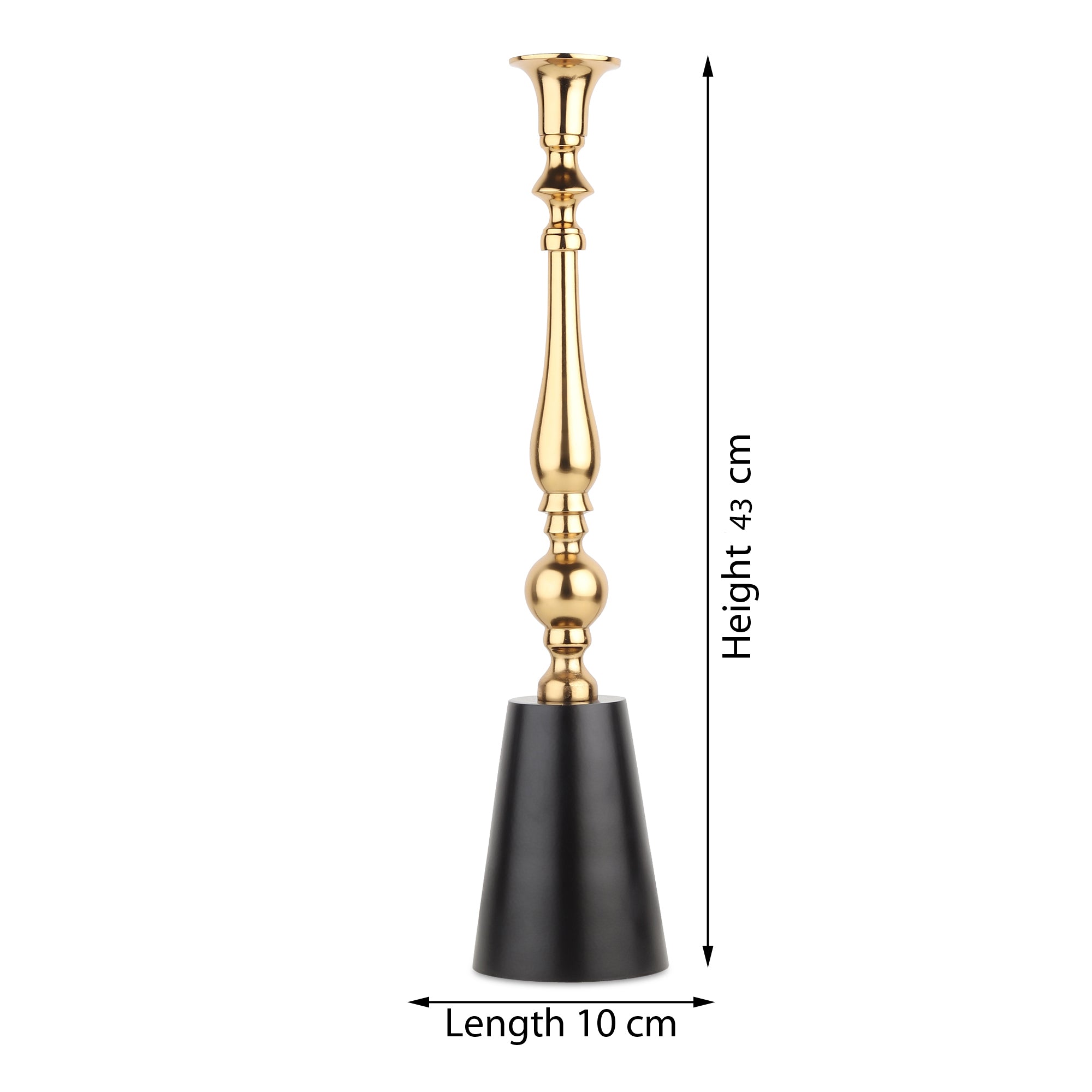 The Valora Candle Holders Gold Black Set - OUCHCART | Candle holder