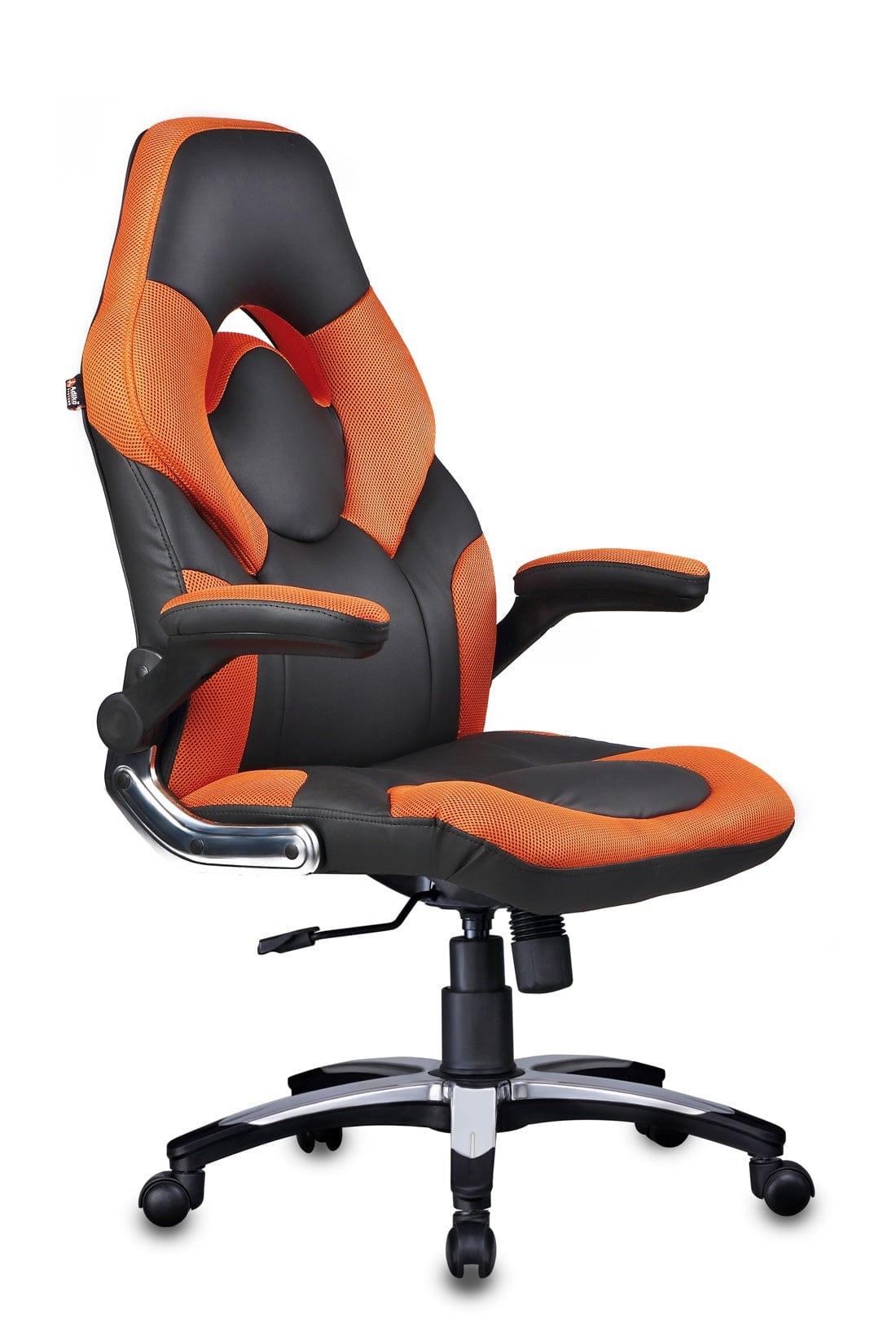 Stylish Designer chair in Black / Orange - Ouch Cart | Office chair | Study chair