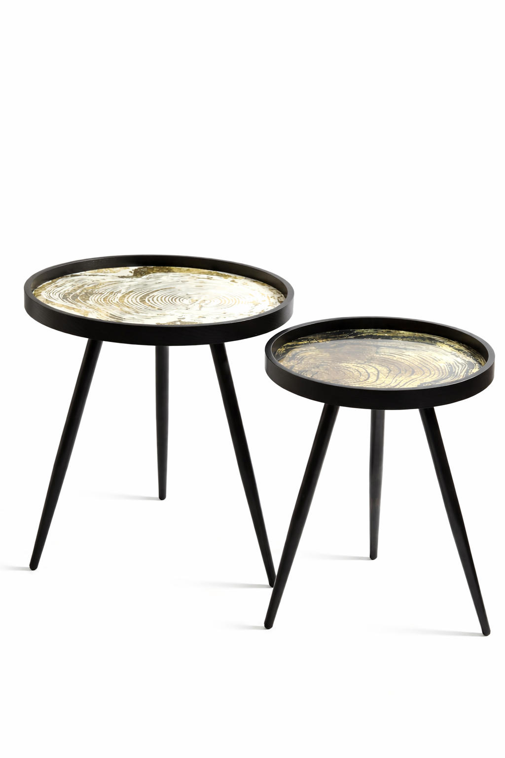 Oakveil Black Table Set of 2 M.M.I. OVERSEAS