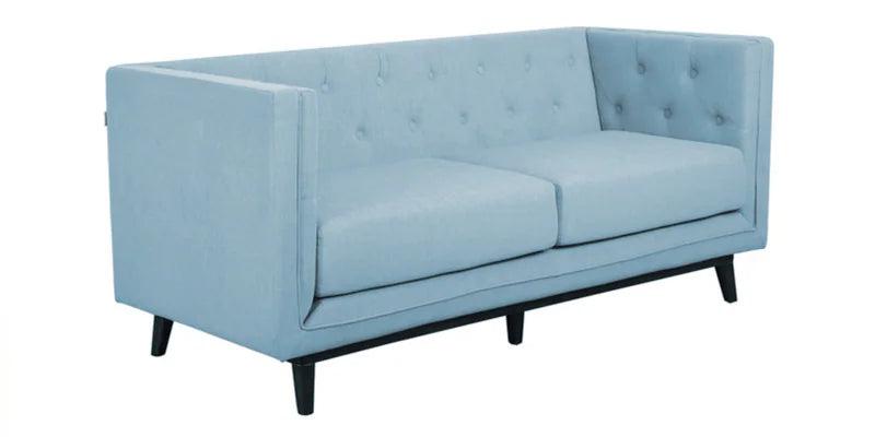 Fabric 3 Seater Sofa In Ice Blue Colour - Ouch Cart