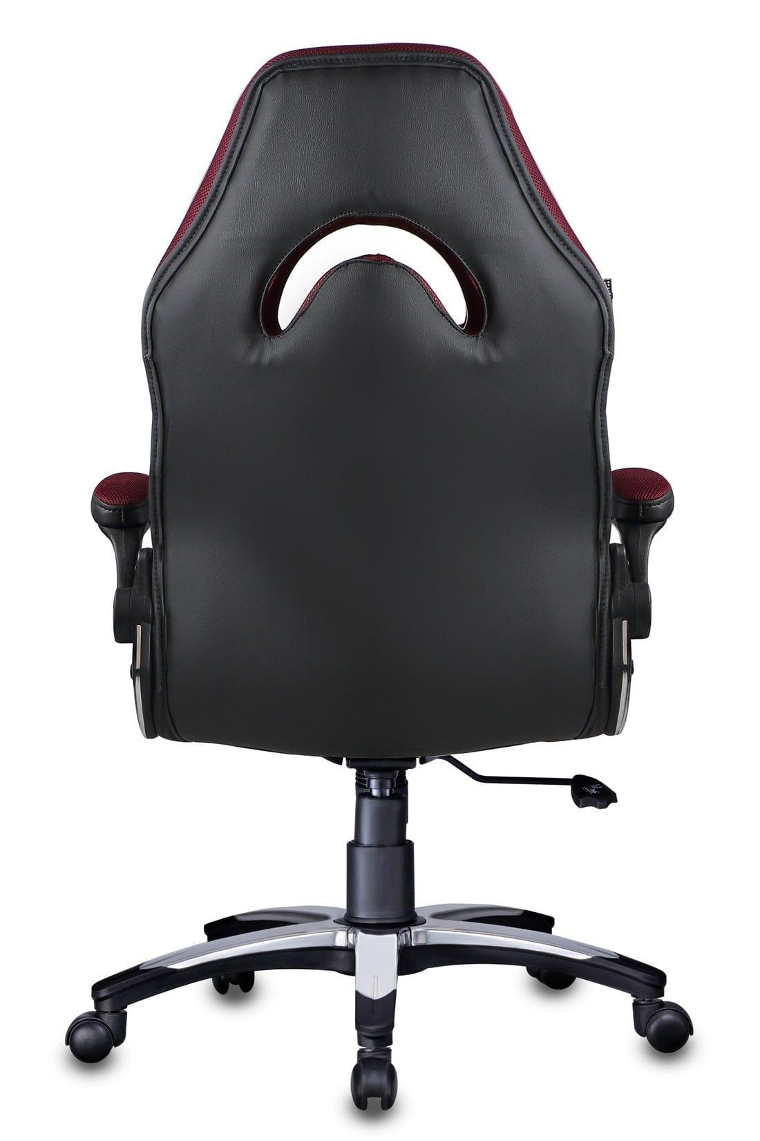 Stylish Designer chair in Black / Maroon - Ouch Cart