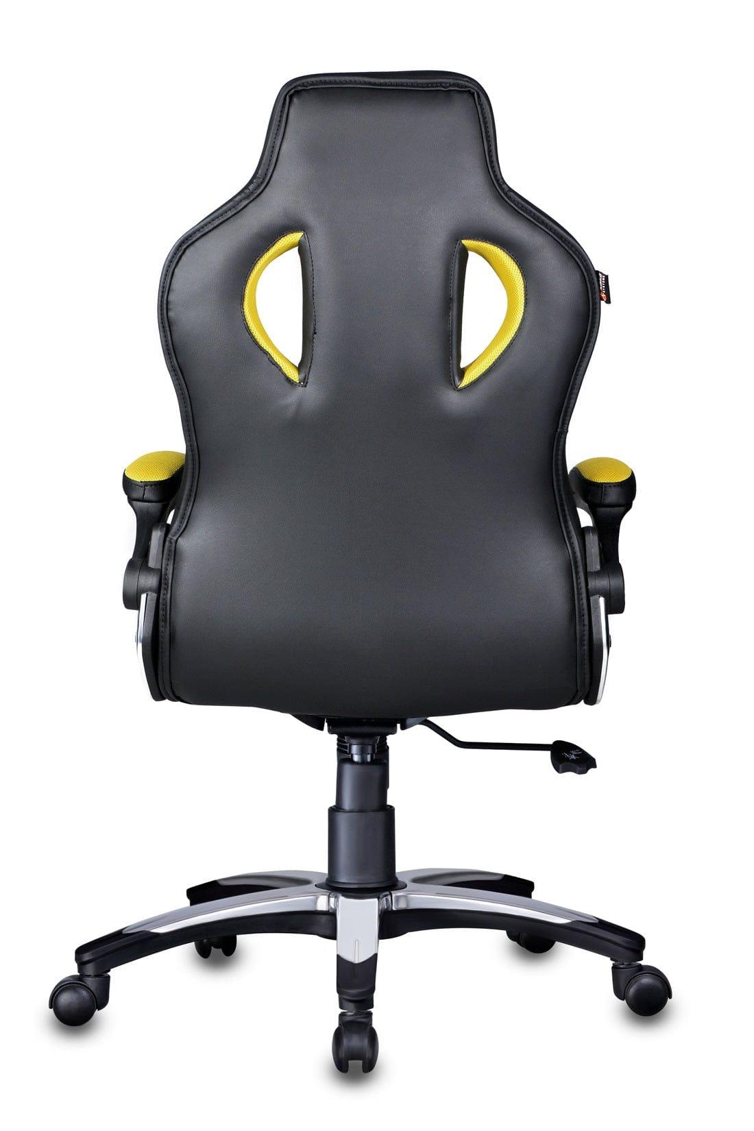 Stylish Designer Office chair in Black / Yellow - Ouch Cart