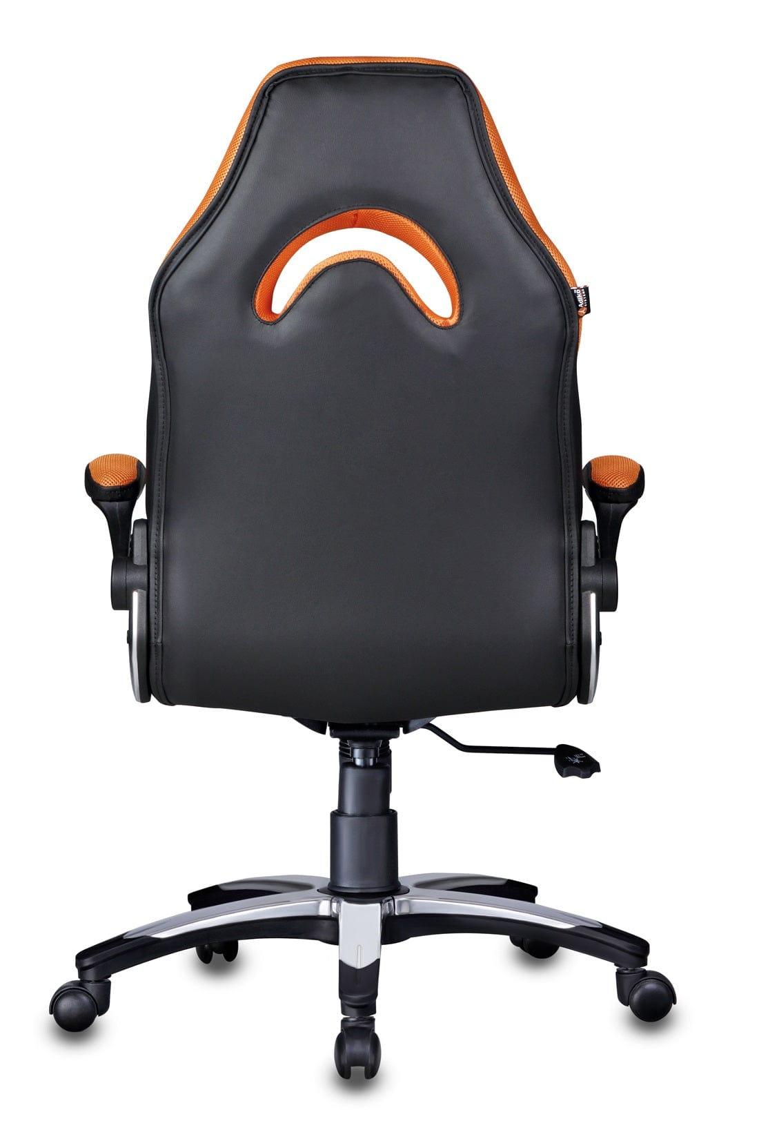 Stylish Designer chair in Black / Orange - Ouch Cart | Office chair | Study chair