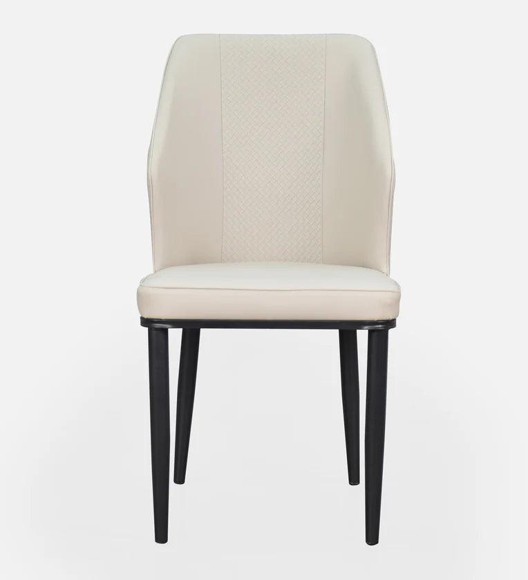 Marble 6 Seater Dining Set in White & Black Colour - Ouch Cart