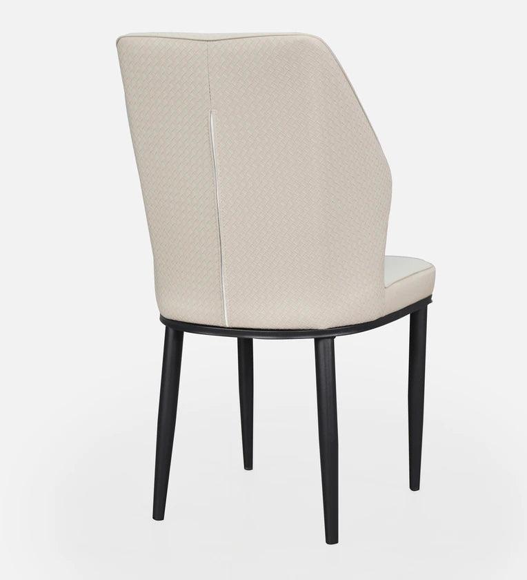 Marble 6 Seater Dining Set in White & Black Colour - Ouch Cart