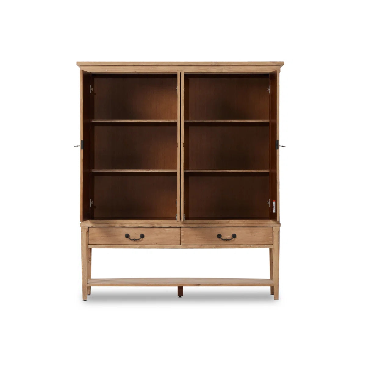 Annabel 4-Door Solid Wood Wardrobe Armoire Minimalist Stylish Storage OUCH CART