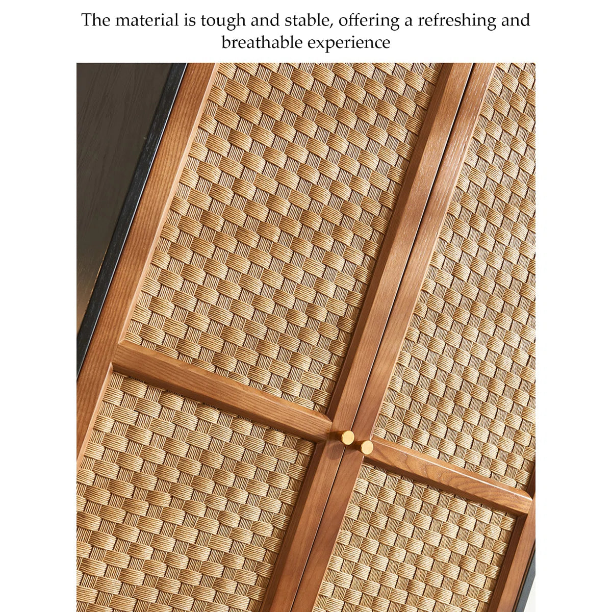 Retro Mid-Century Wardrobe – Solid Wood Bedroom Armoire with Classic Design