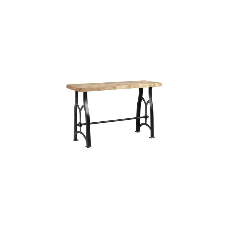 Jasiel Solid Wood Top Console Table Ouch Cart