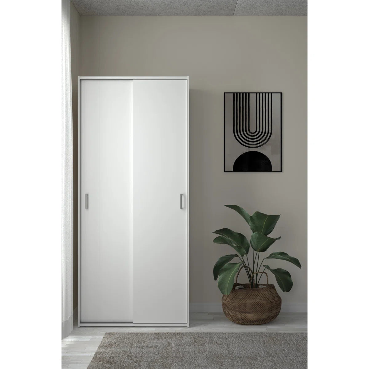 Chandria Bedroom Armoire – Space-Saving Wardrobe Closet with Ample Storage OUCH CART