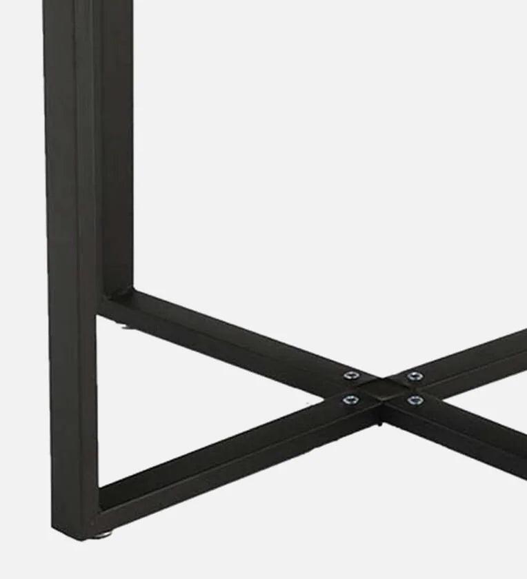 Jenna Metal 4 Seater Dining Set in Black Finish - Ouch Cart