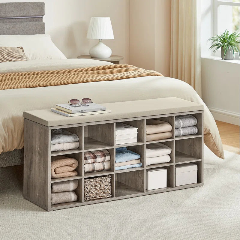 15 Pair Shoe Storage Bench
