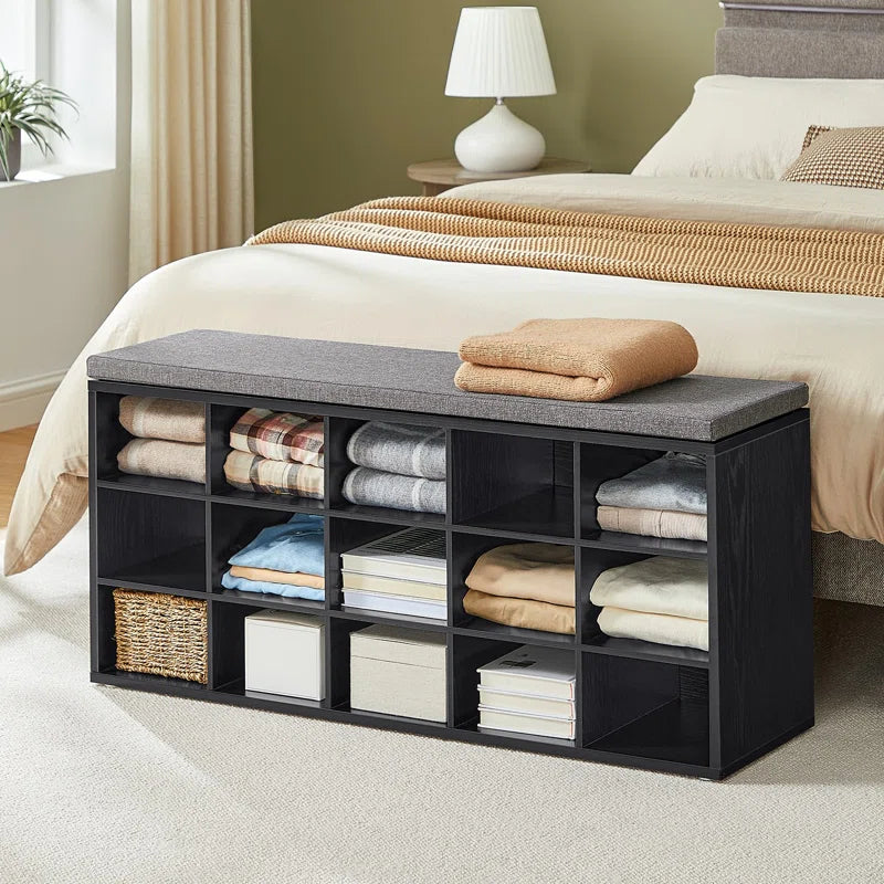 15 Pair Shoe Storage Bench