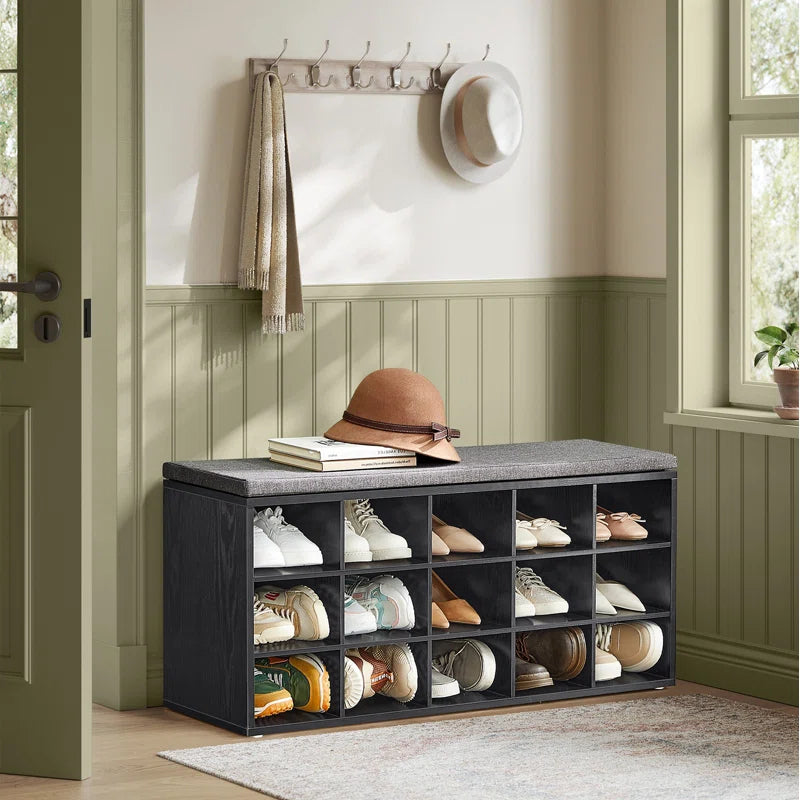 15 Pair Shoe Storage Bench