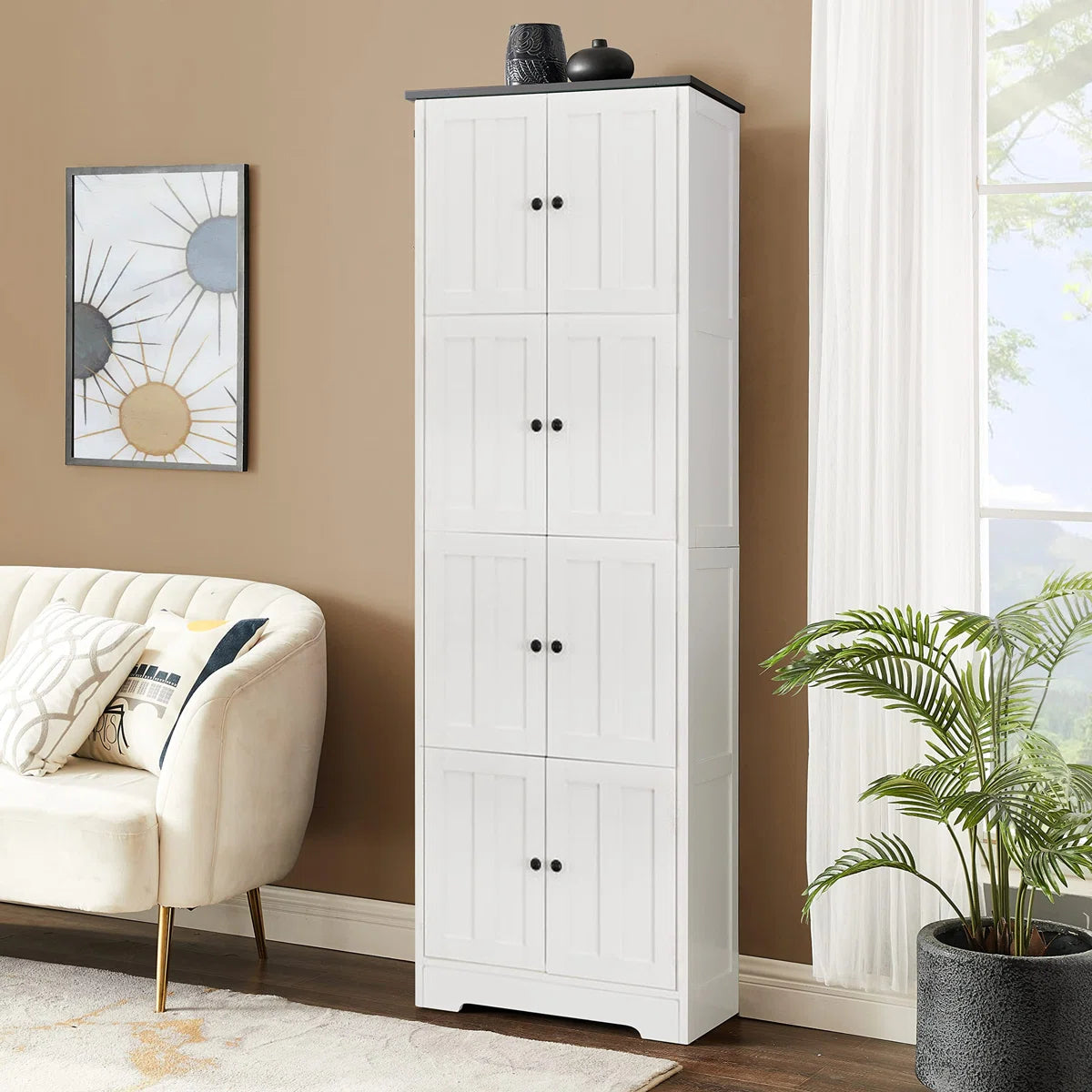 Behrett Solid Wood Armoire – Contemporary Wardrobe for Bedroom
