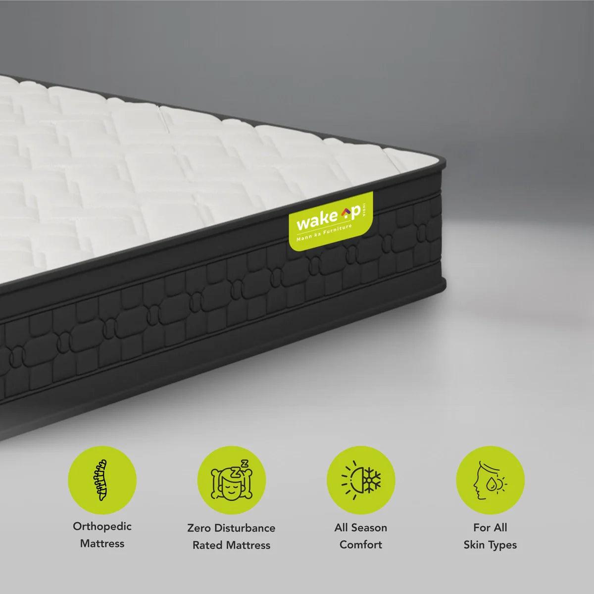 Riserox Foam and Pocket Spring Mattress In White