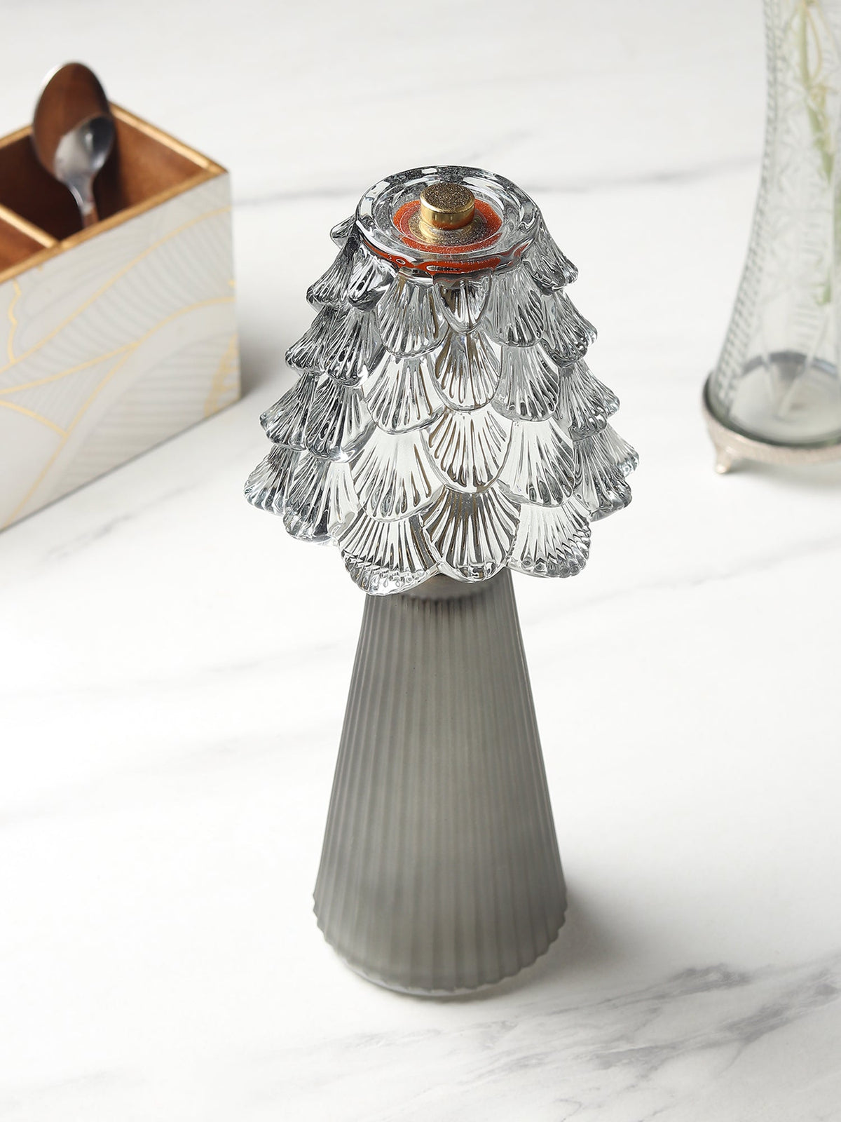 Marcelle Crystelle Glass Lamp Ouch Cart