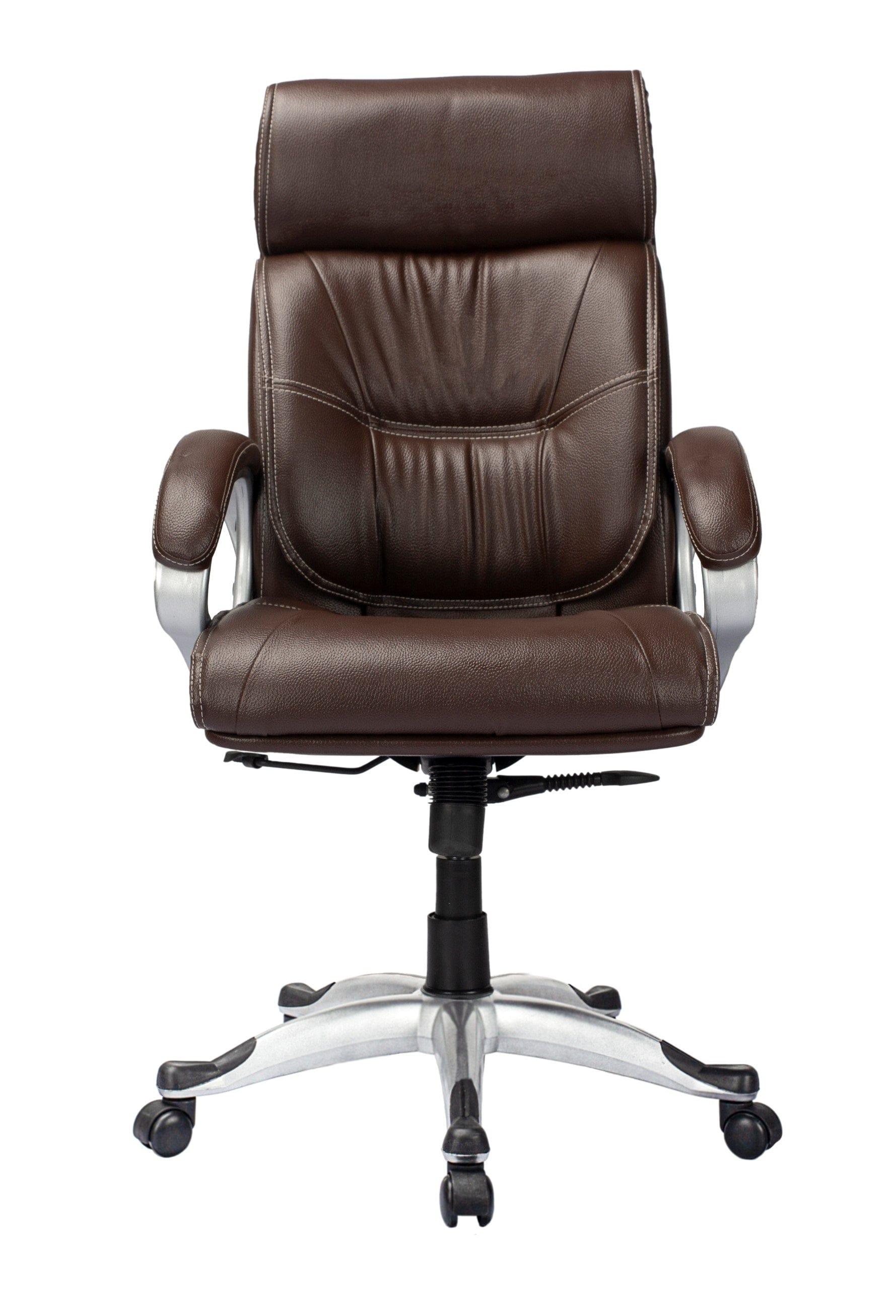 Adiko High Back Exceutive Chair in Brown - Ouch Cart | Office chair | Study chair
