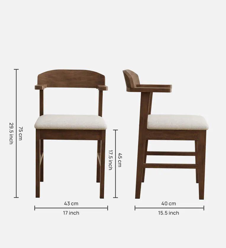 Solid Wood 4 Seater Dining Set In Marble Finish - Ouch Cart