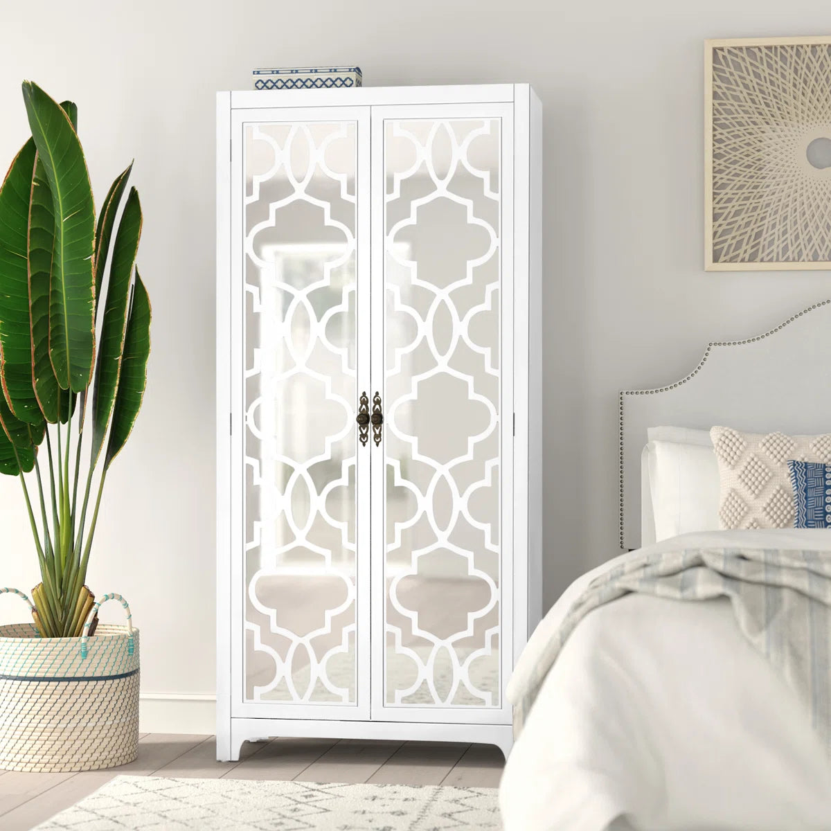 Eckhart Storage Armoire – Stylish And Functional Bedroom Wardrobe-OUCH CART | Wardrobe