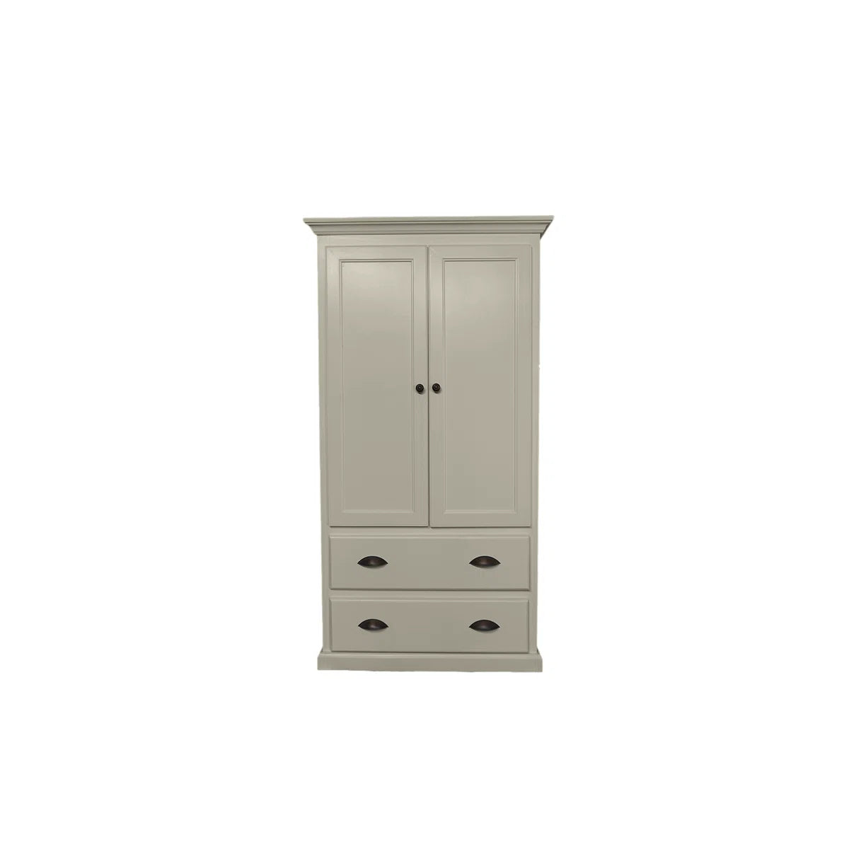 Conda Wardrobe Armoire – Elegant Solid Wood Closet with Drawers & Shelves-OUCH CART | Wardrobe