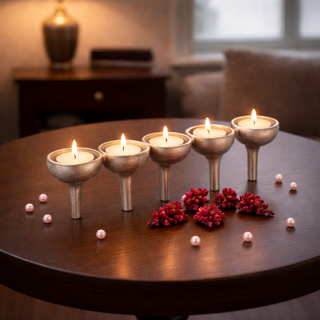 Rivera Candle & T-Light holder medium M.M.I. OVERSEAS