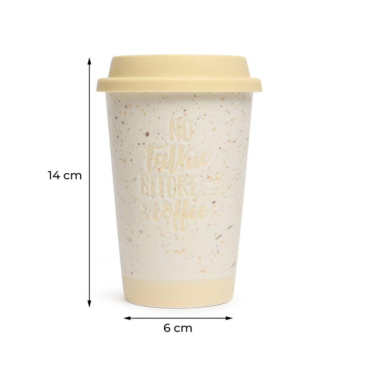 Coffee First Ceramic Mug yellow