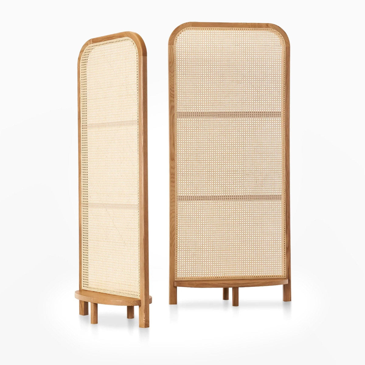 Natural Rattan Room Divider Screen | Stylish Folding Privacy Partition for Home & Office | Ouch Cart OUCH CART