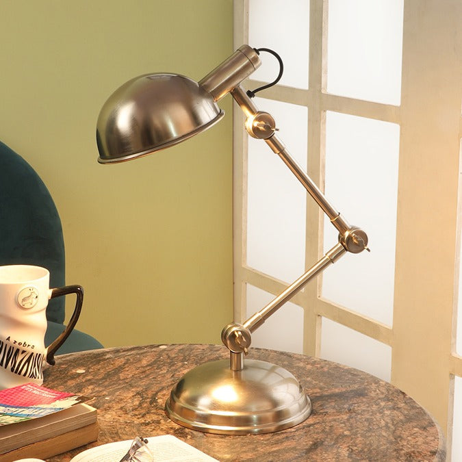 "Fergal Poulsen" Triple Adjustable lamp In Matt Pewter silver finish M.M.I. OVERSEAS