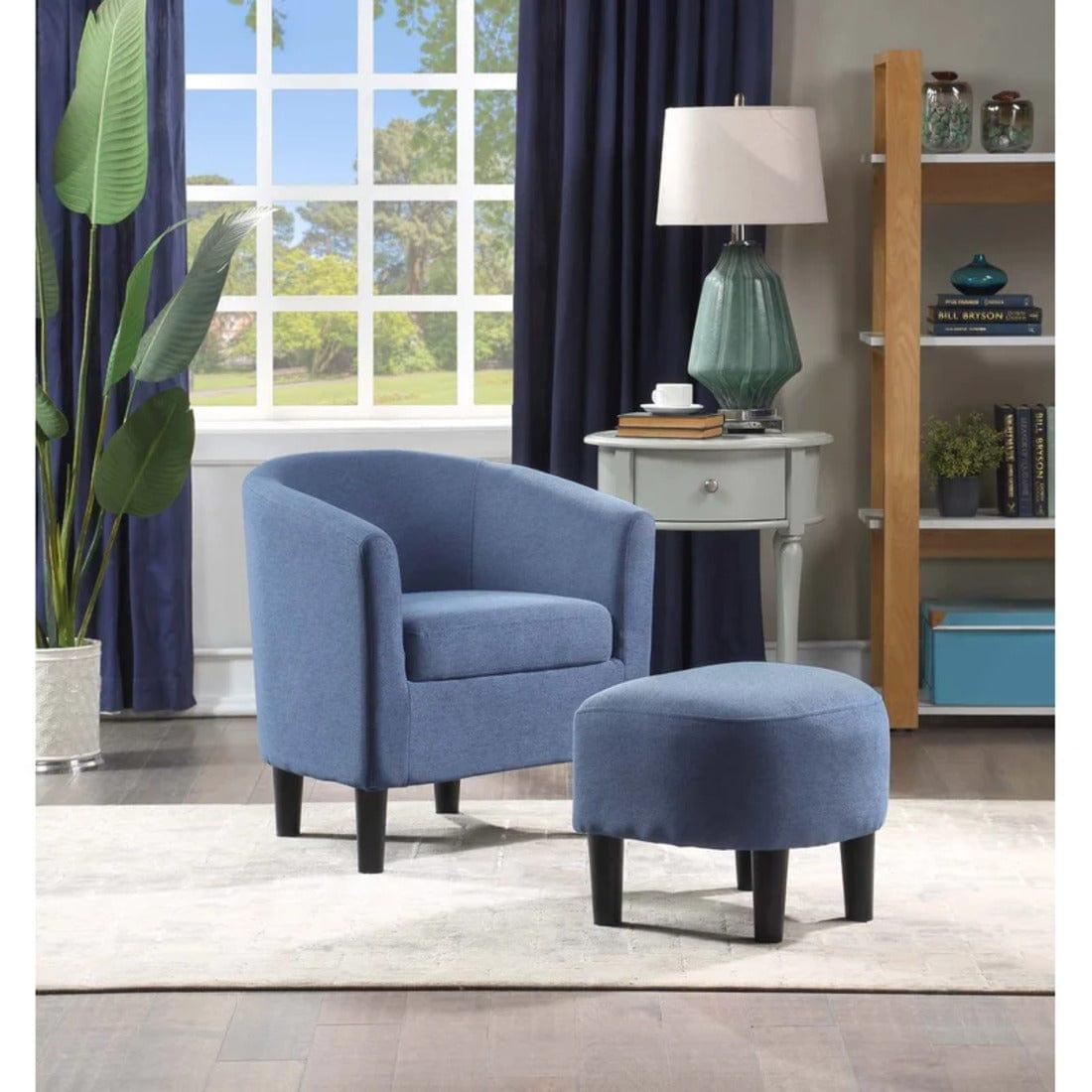 pitts accent chair with ottoman