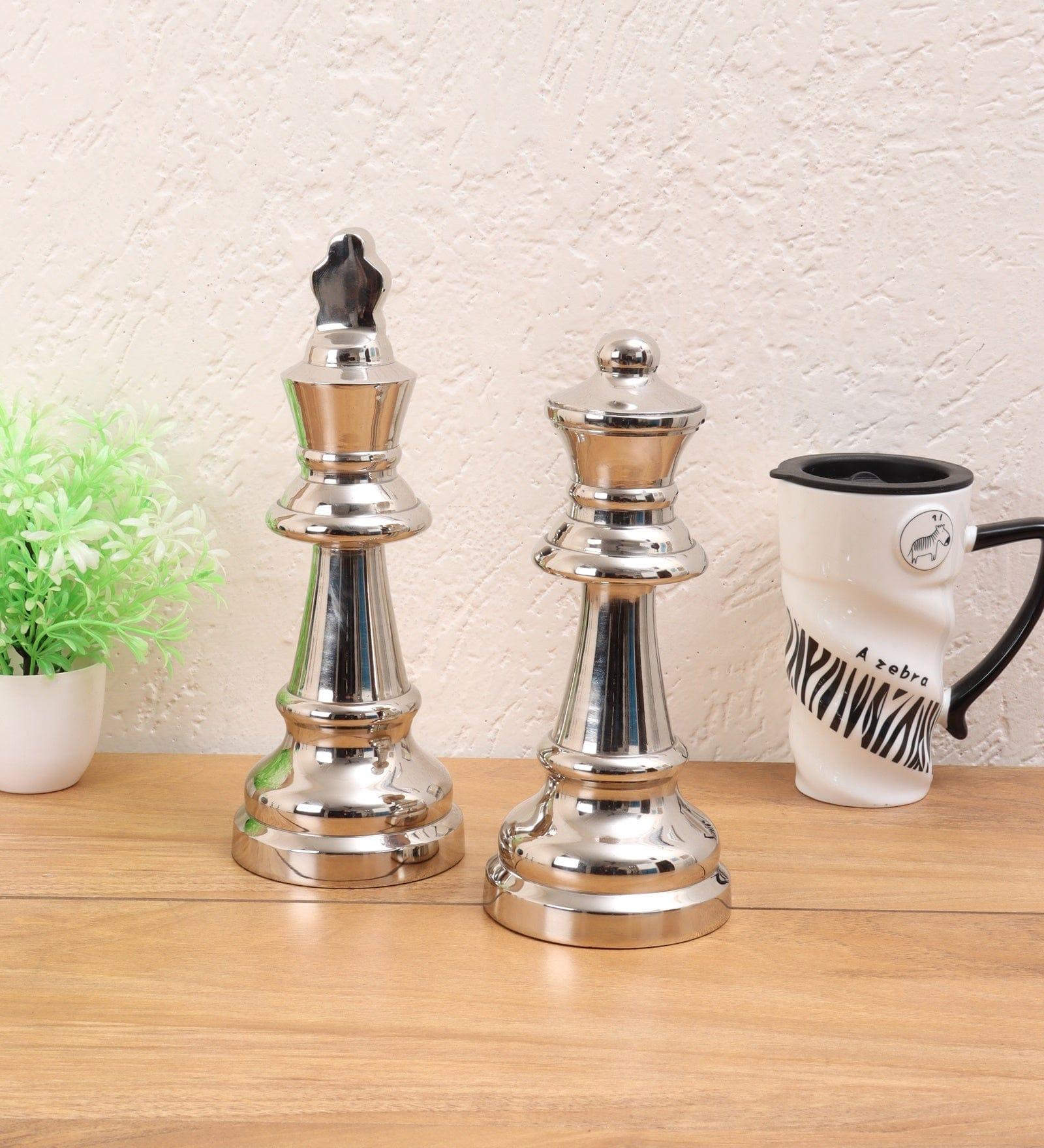 chess king queen nickel large - Ouch Cart