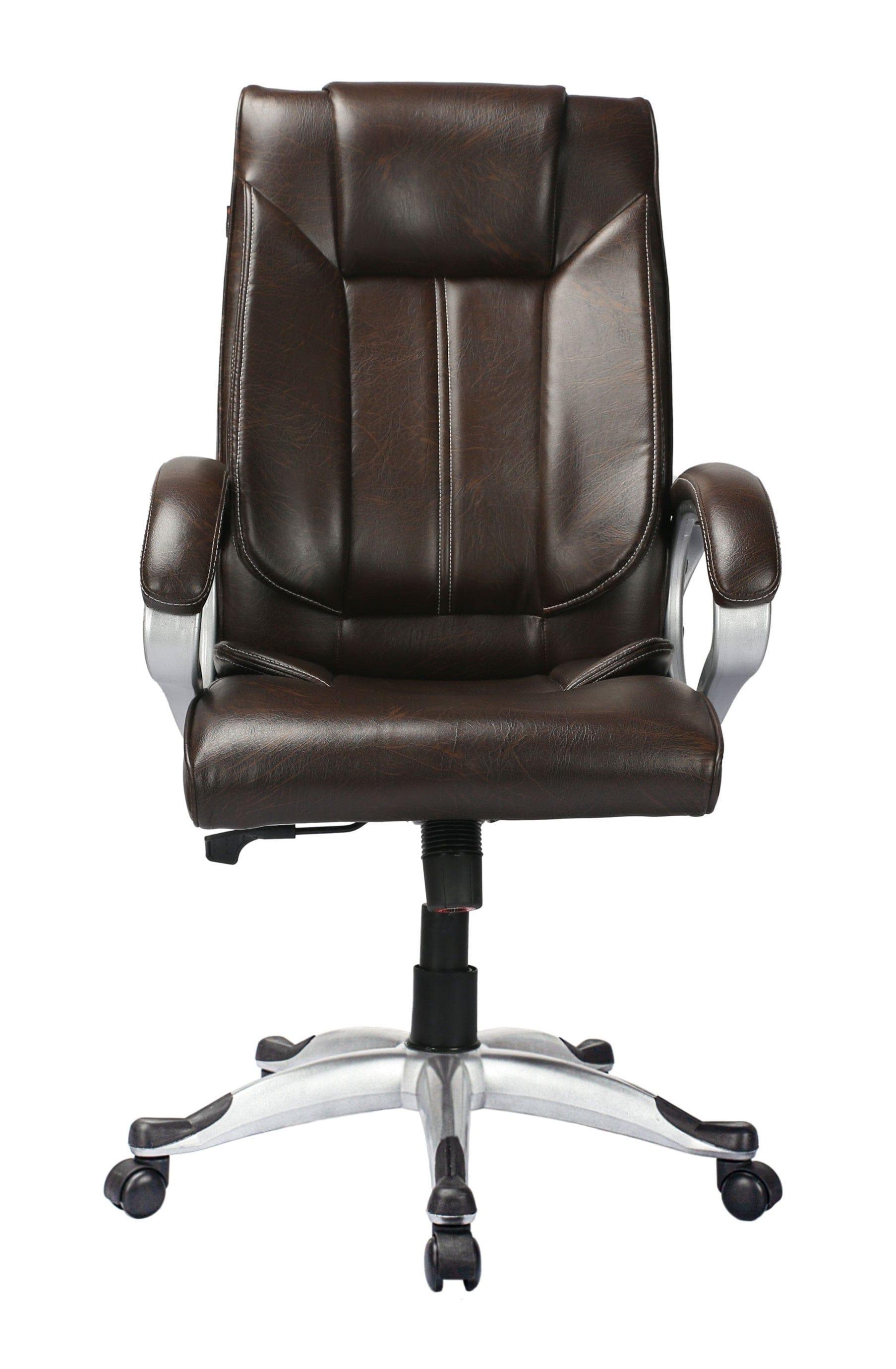 Adiko High Back Executive Chair in Brown - Ouch Cart | Office chair | Study chair