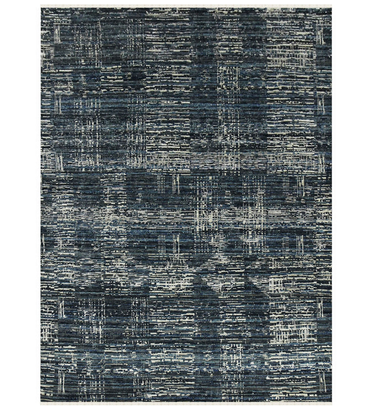 Metropolis Modern Pattern Hand Knotted Rectangle Anti-Skid Designer Carpet, Prayer Rug For Office Cabins, Small Living Spaces - 2'X3' Saraswati Global