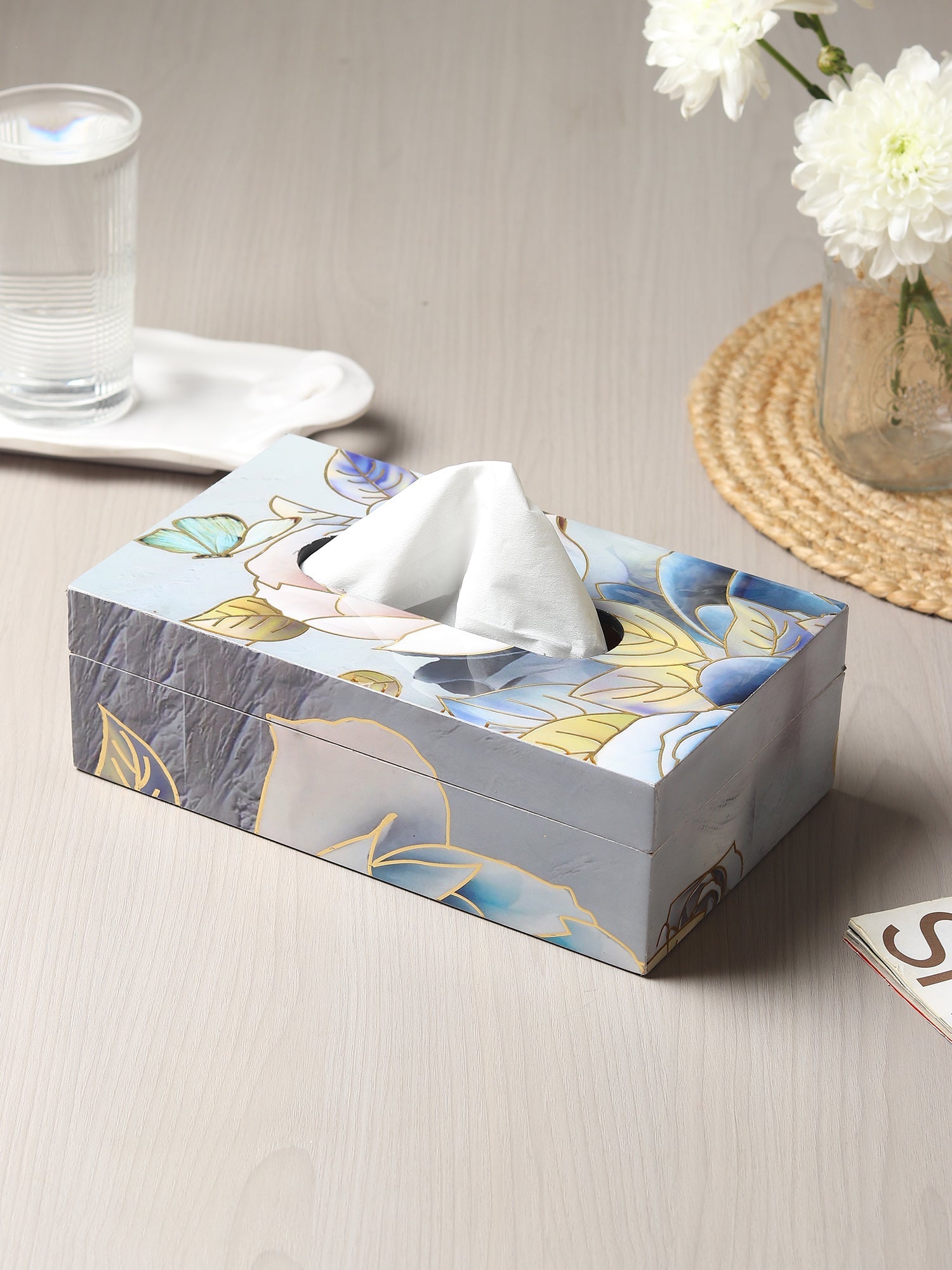 Azure Whisper Tissue Box M.M.I. OVERSEAS