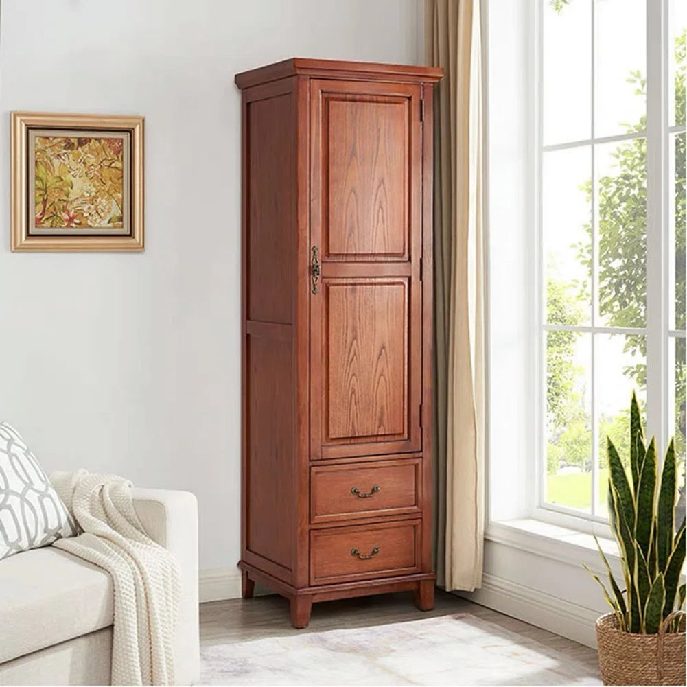 American Minimalist Wardrobe – Solid Wood Closet for Bedroom Organization-OUCH CART |Wardrobe