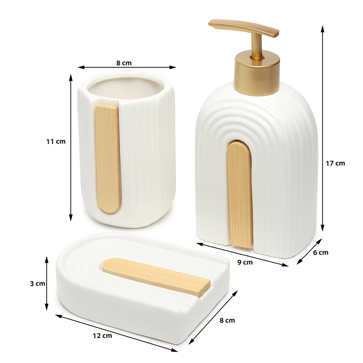 Alba Bathroom Set of 3 - OUCHCART