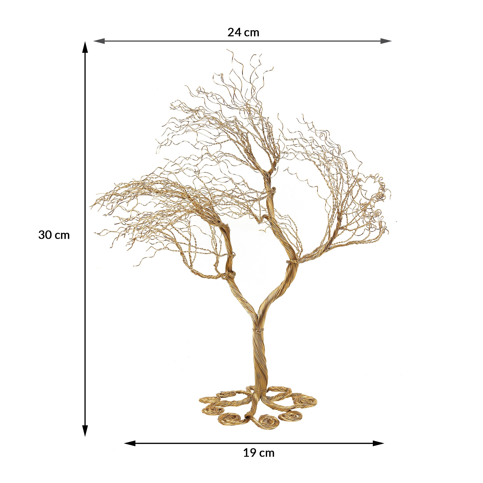 Breezy Branches Tree Sculpture in gold
