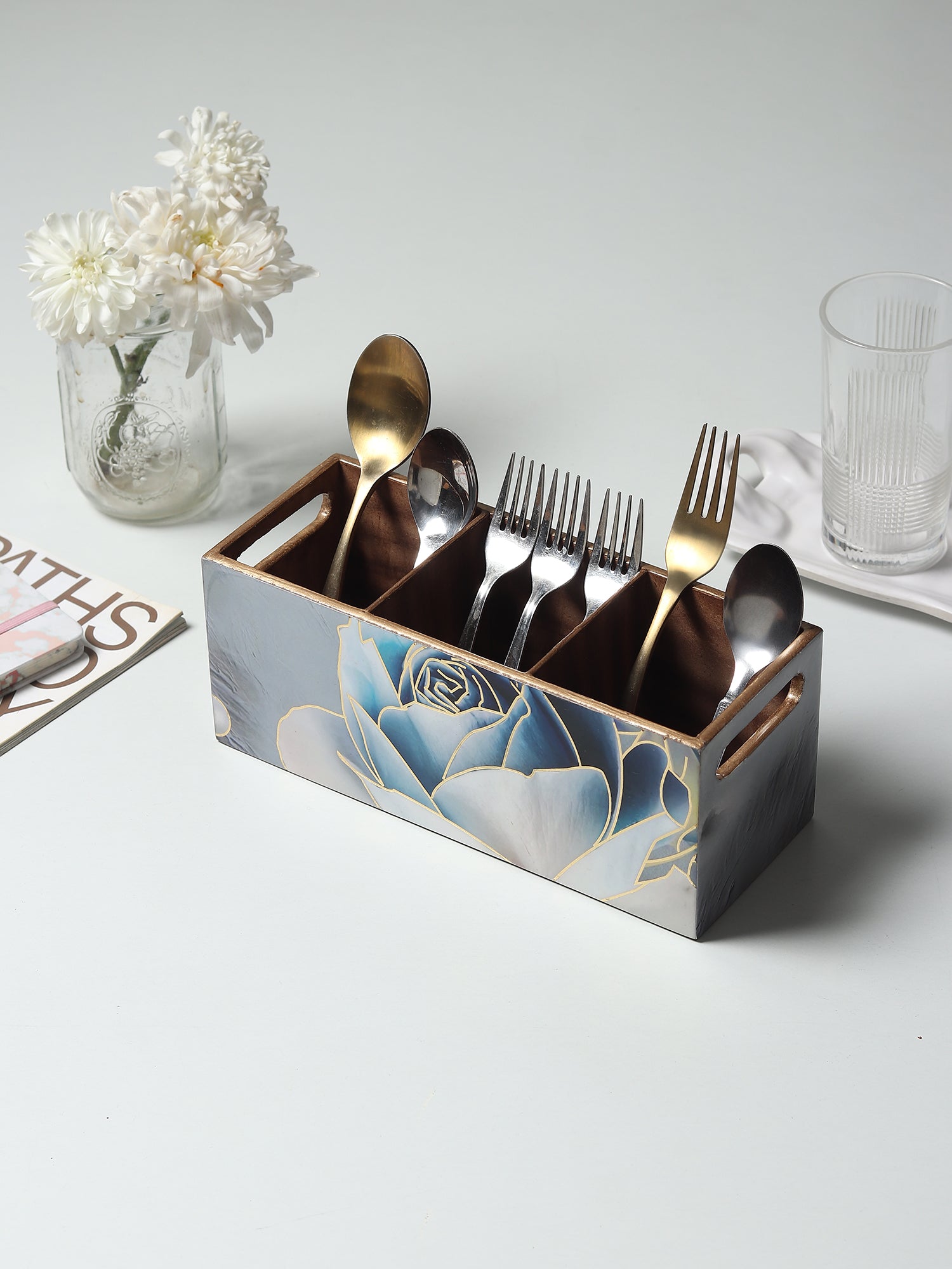Azure Whisper Cutlery Holder - OUCHCART